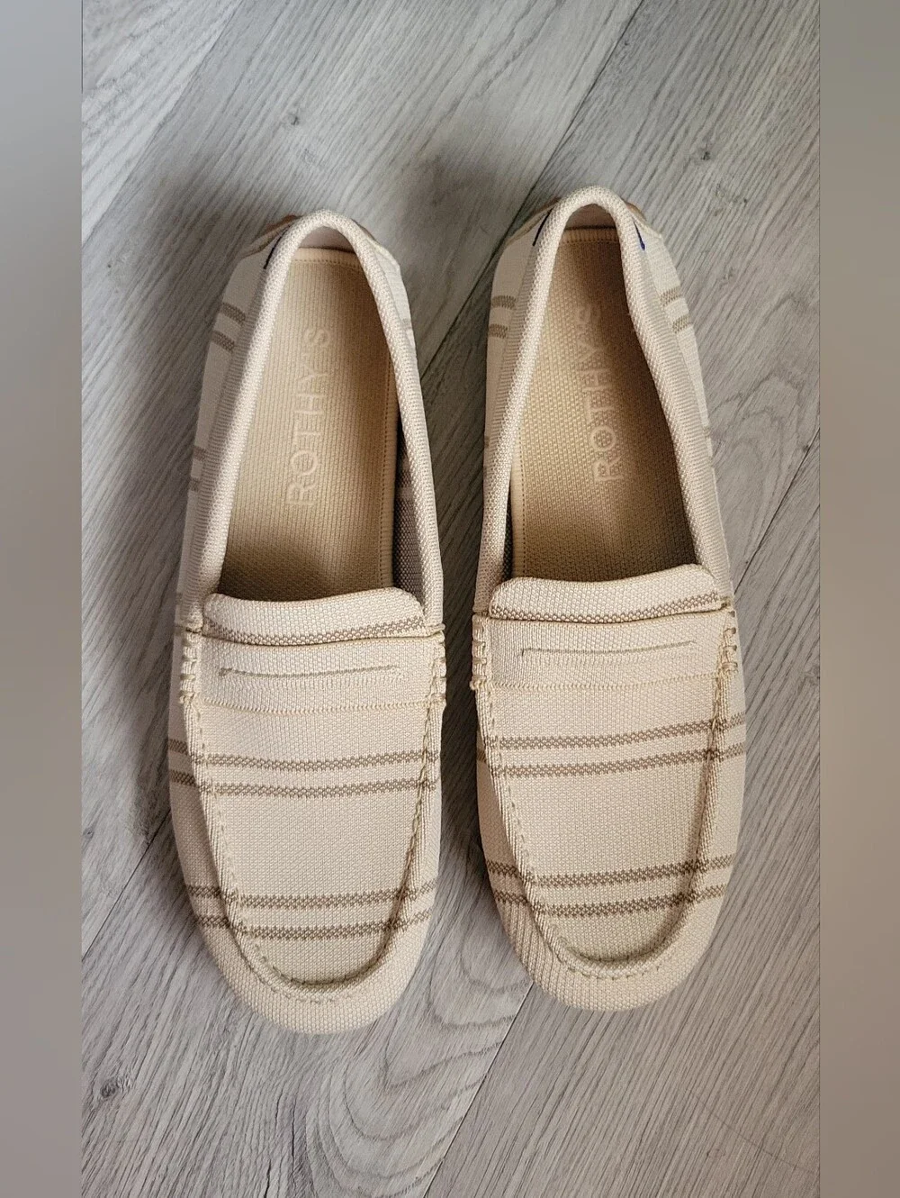 Rothy's The Driver Sandy Shore Tan & Brown Loafers, Women's US 12.5 EU 42.5